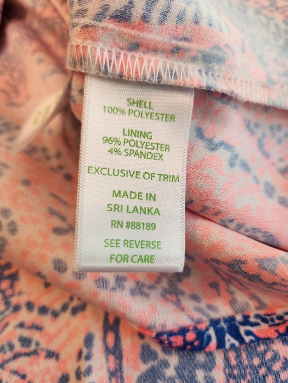 Lilly Pulitzer Donna Romper Happy As A Clam Pink Blue Multi Size 6 - Picture 6 of 7